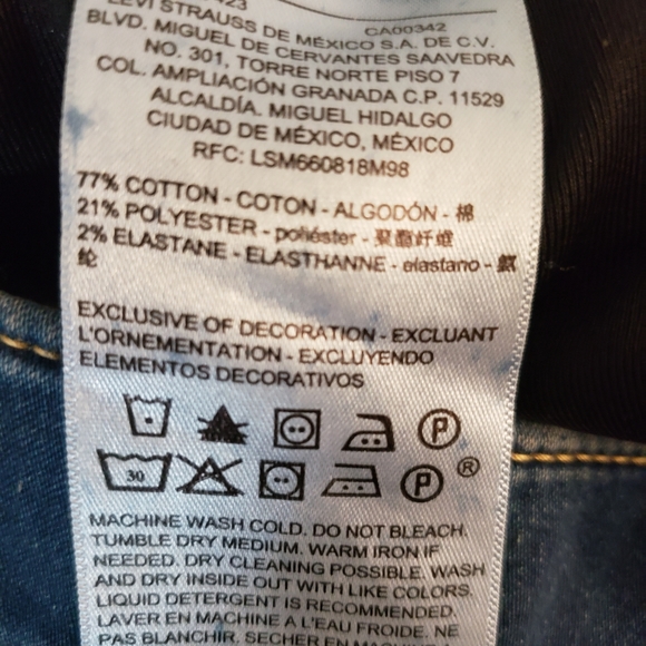 Womens NWT Totally Shaping Pull On Skinny Levi Jeans Size 2 - Picture 7 of 9